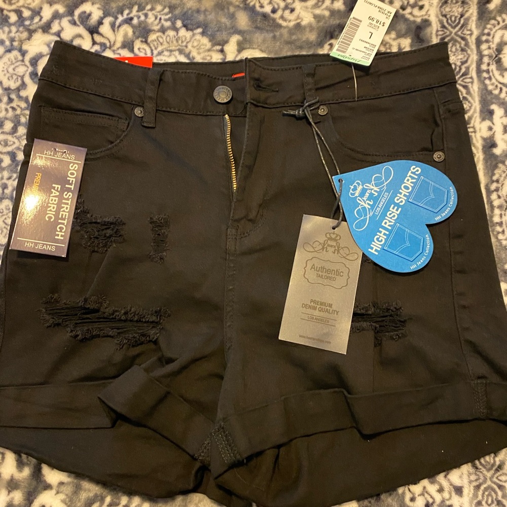 High rise shorts